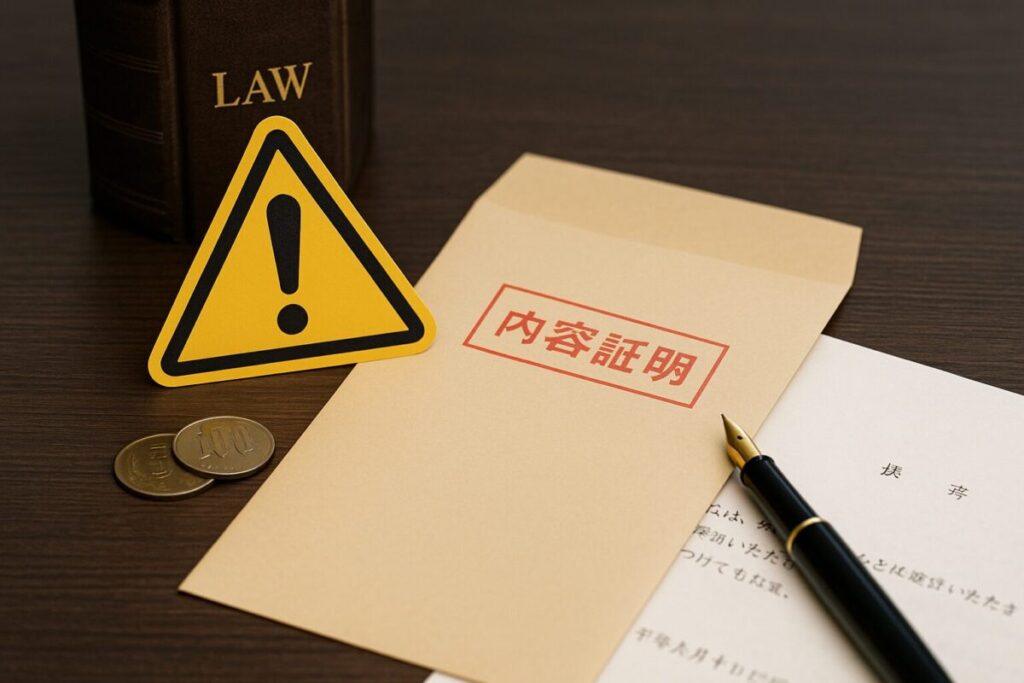 内容証明を送るときの注意点