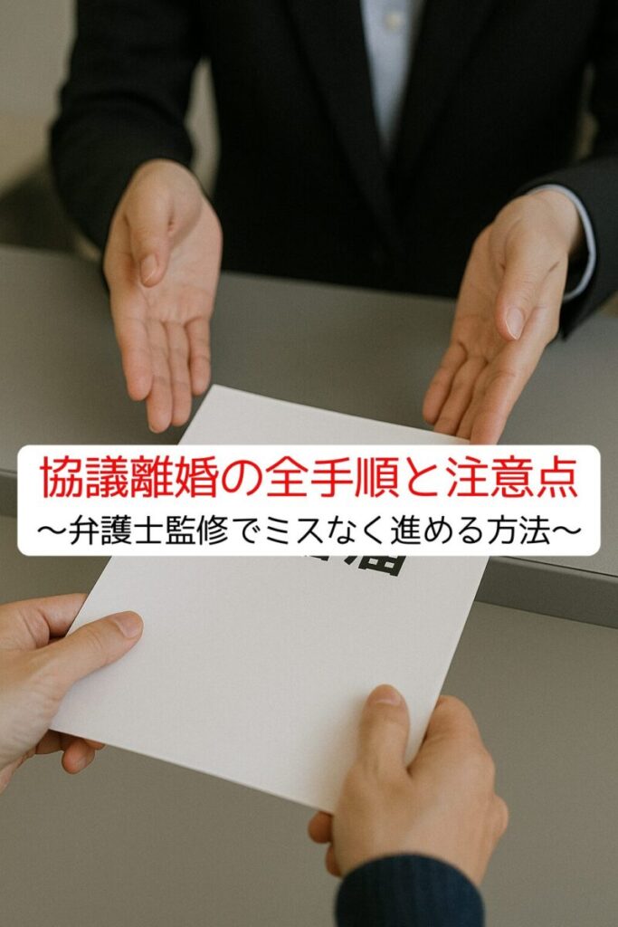 協議離婚の全手順と注意点～弁護士監修でミスなく進める方法～