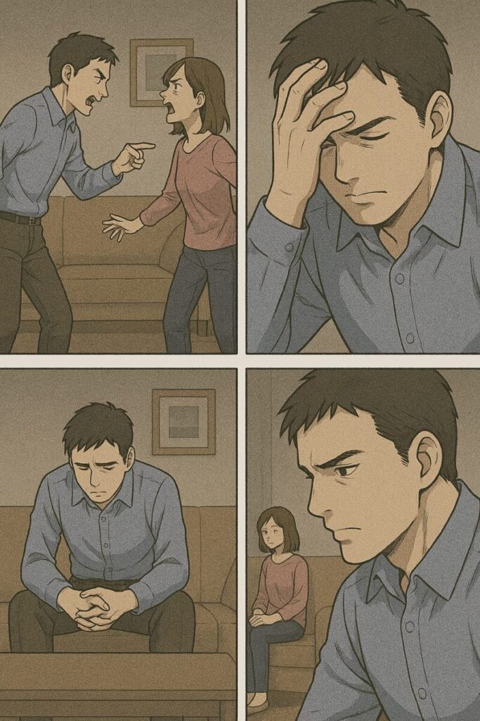 修羅場と向き合う夫の葛藤