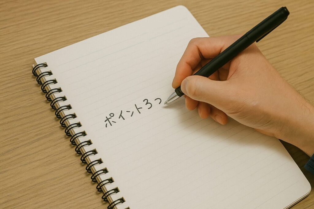 まとめポイント（再確認）