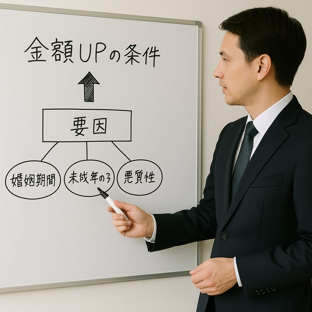 慰謝料額を左右する要素（私の場合）