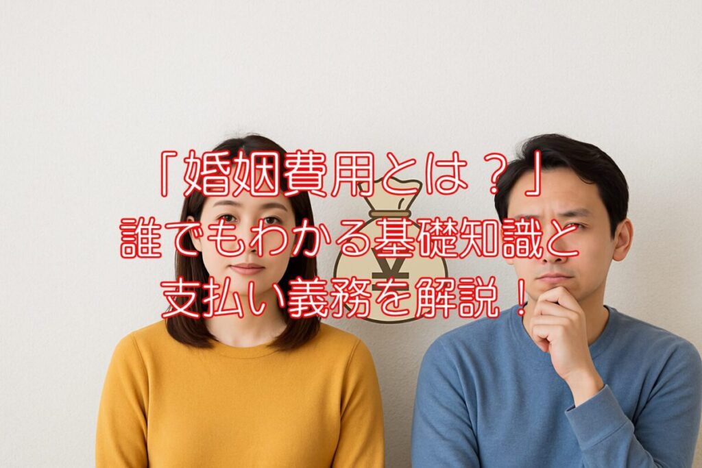 「婚姻費用とは？」誰でもわかる基礎知識と支払い義務を解説！